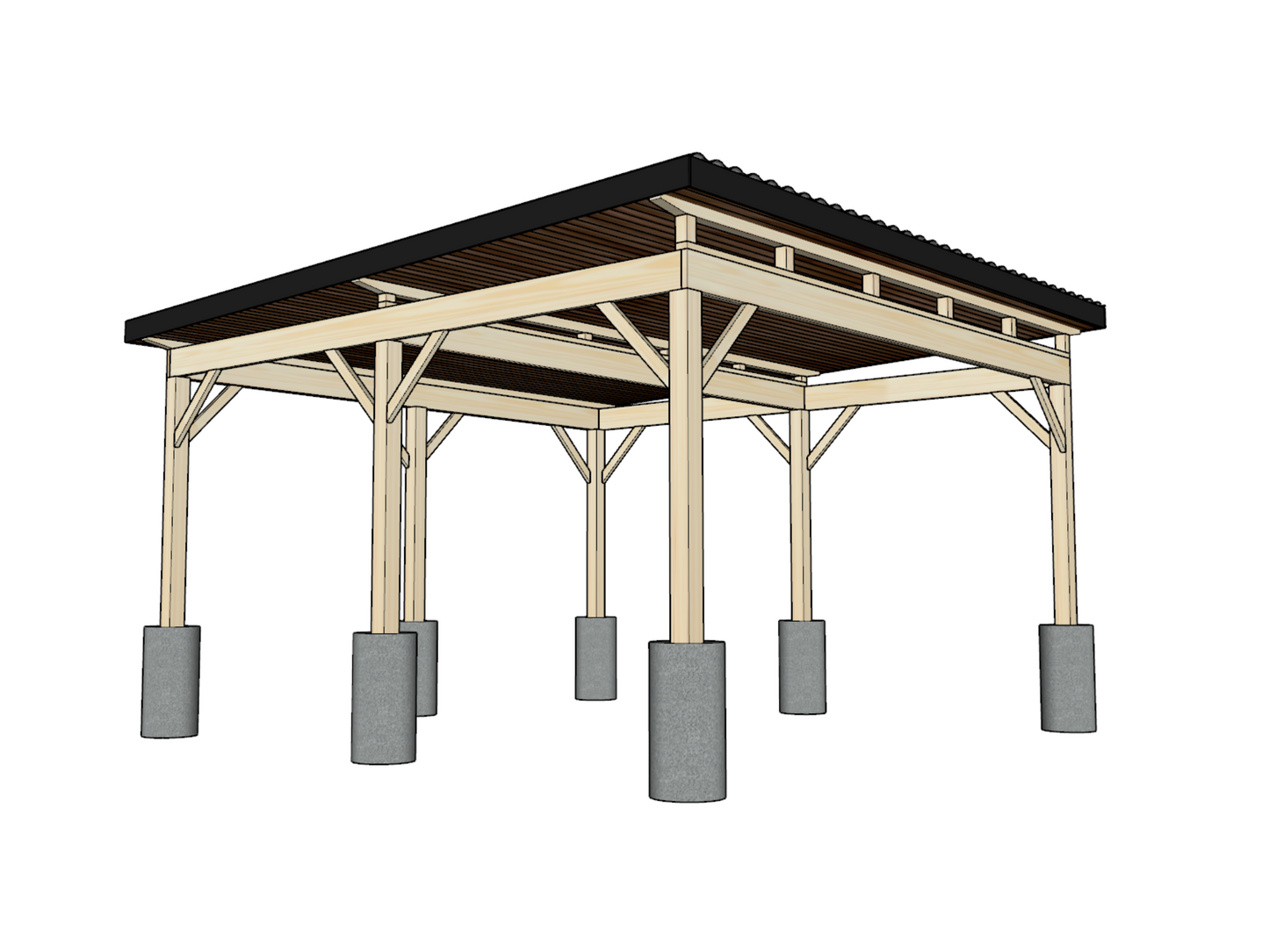 Double Carport - Step-By-Step DIY Guide and Materials List | 5.5m x 5.5m (18' x 18') - Undercover Parking, Car Shelter