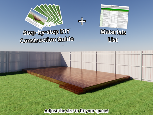 How to Build a Deck - Step-By-Step DIY Guide to Show You Exactly How With Materials List - Easily Adjust/Apply The Structure To Your Space!