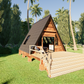 Small A-Frame Cabin - 52m2 (562 sq ft)