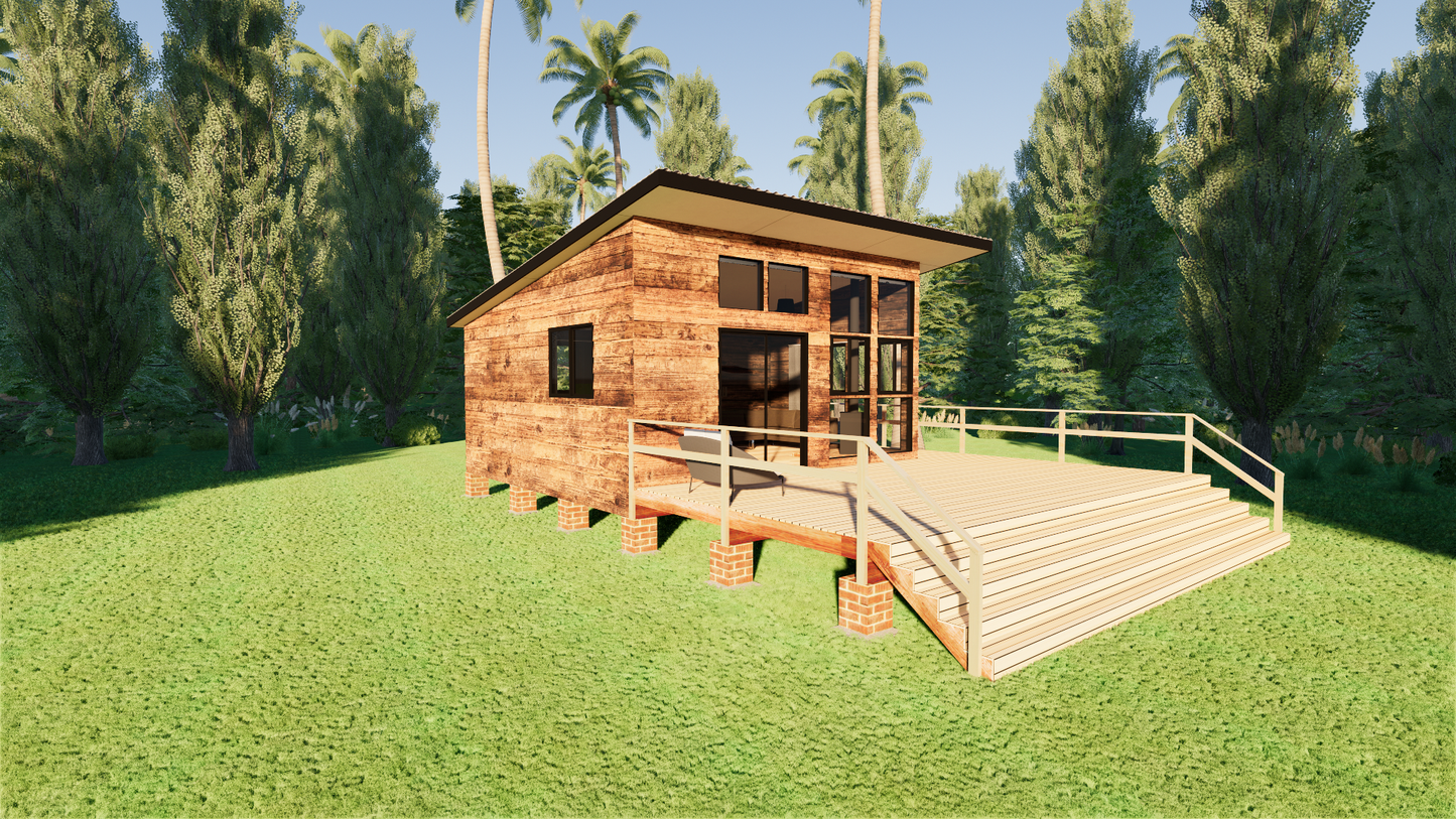 Medium Classic Cabin - 89m2 (959 sq ft)