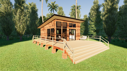 Medium Classic Cabin - 89m2 (959 sq ft)