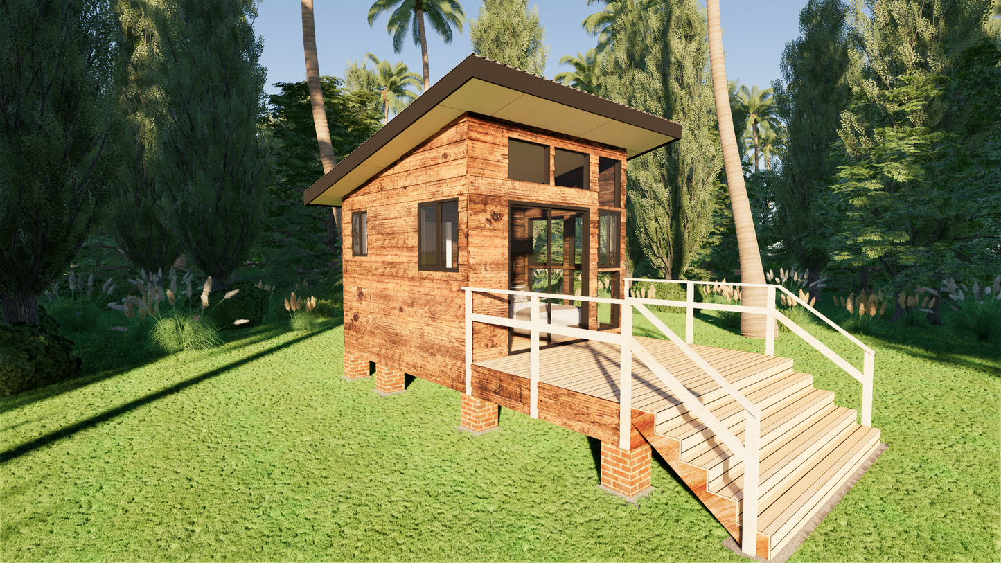 Tiny Classic Cabin - 26m2 (282 sq ft)