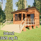 Tiny L-Shape Cabin - 34m2 (369 sq ft) + DIY Construction Guide and Materials List