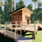 Rectangle Cabin Tiny - 14m2 Cabin Plans