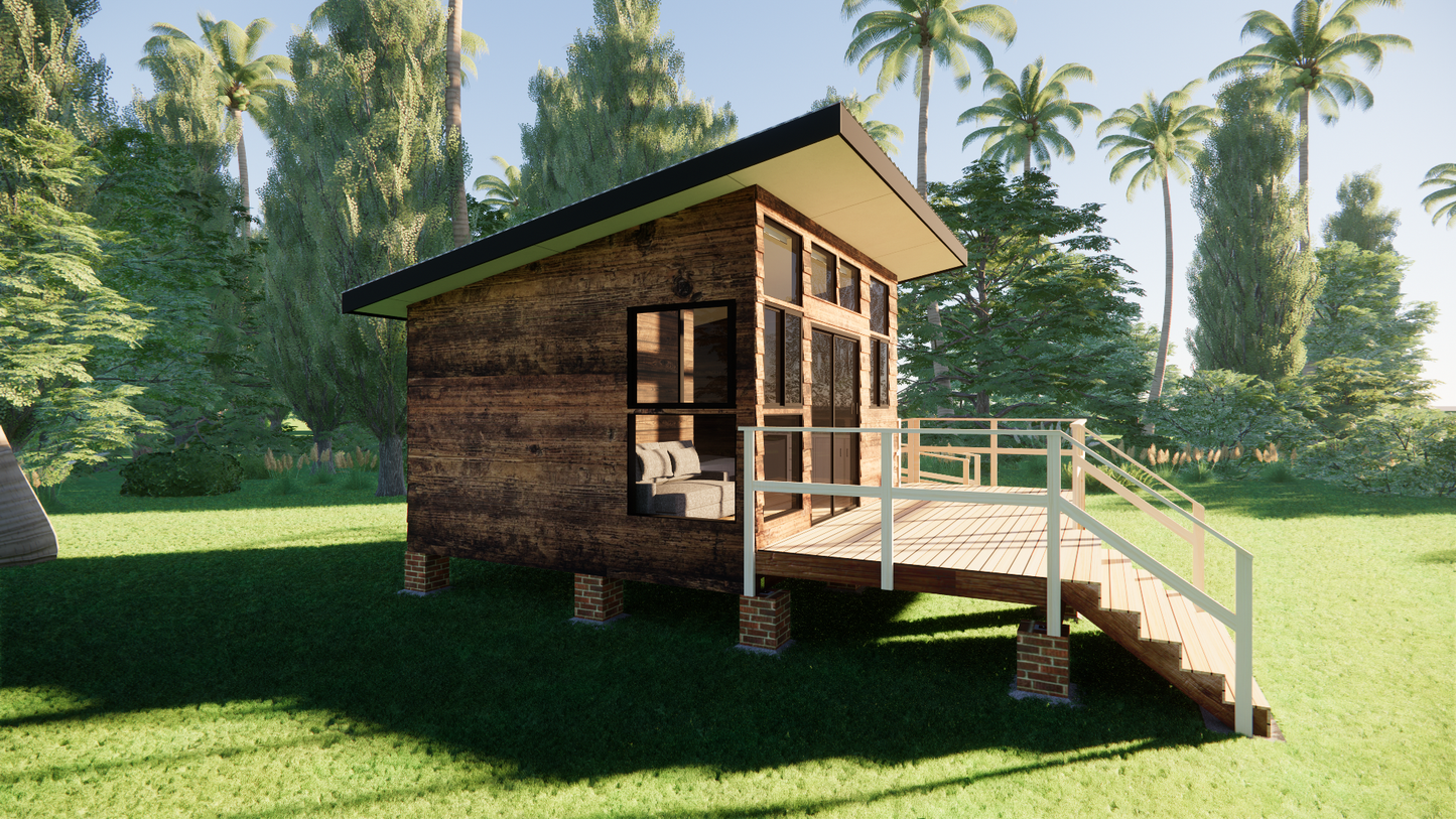 Small Classic Cabin - 38m2 (410 sq ft)