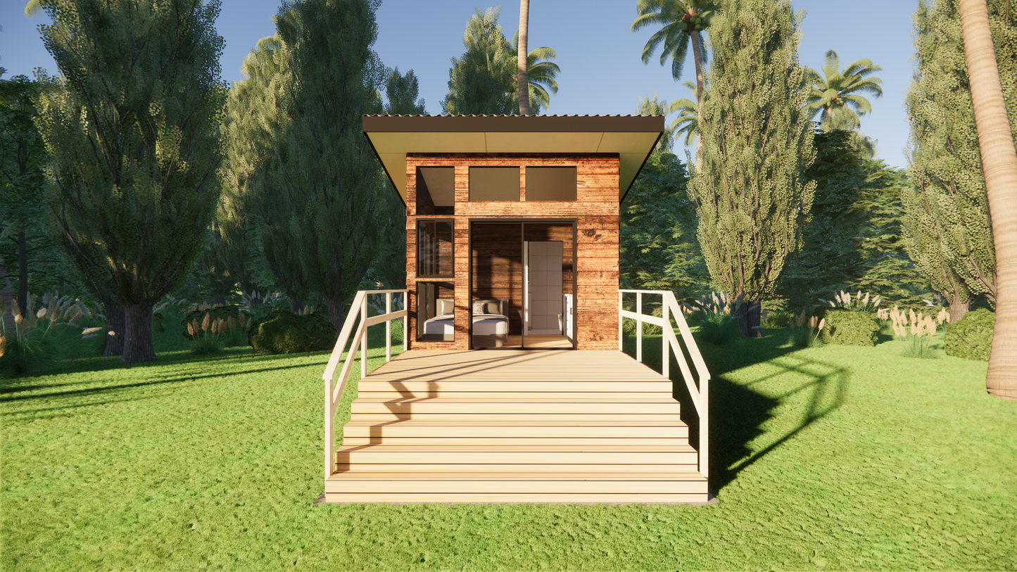 Tiny Classic Cabin - 26m2 (282 sq ft)