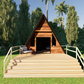 Small A-Frame Cabin - 52m2 (562 sq ft)