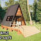 Tiny A-Frame Cabin - 34m2 (362 sq ft)