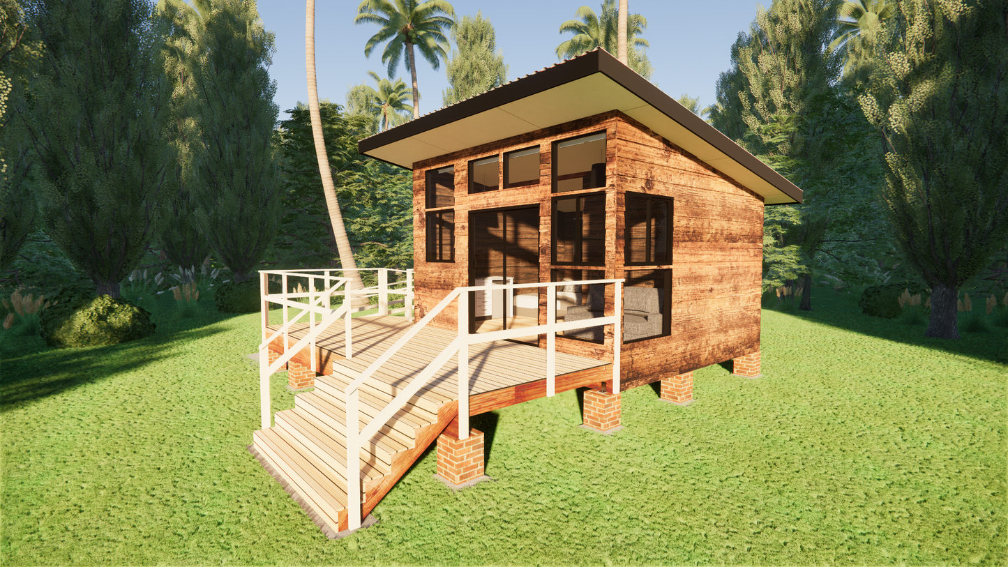 Small Classic Cabin - 38m2 (410 sq ft)