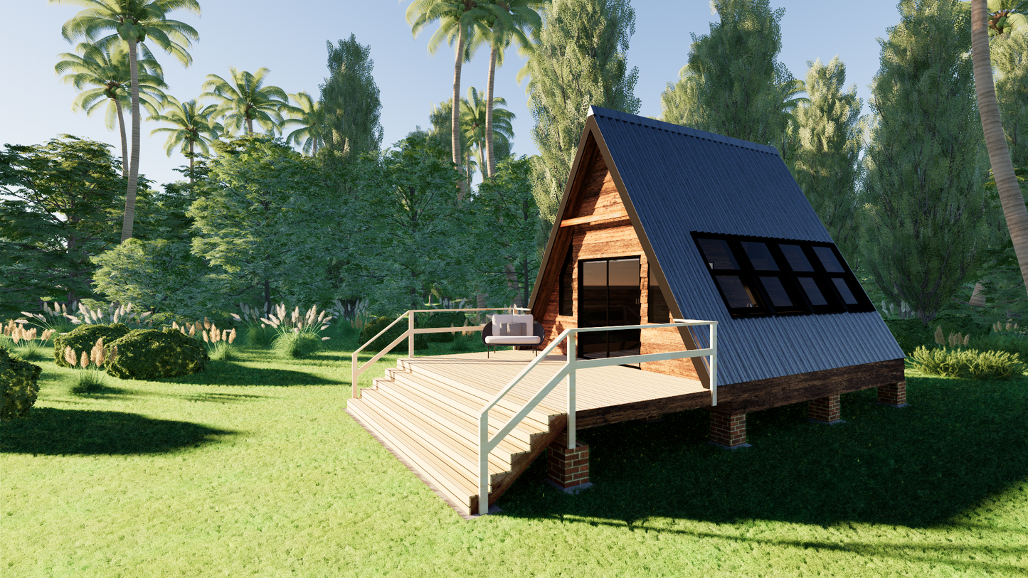 Small A-Frame Cabin - 52m2 (562 sq ft)