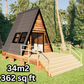 Tiny A-Frame Cabin - 34m2 (362 sq ft)