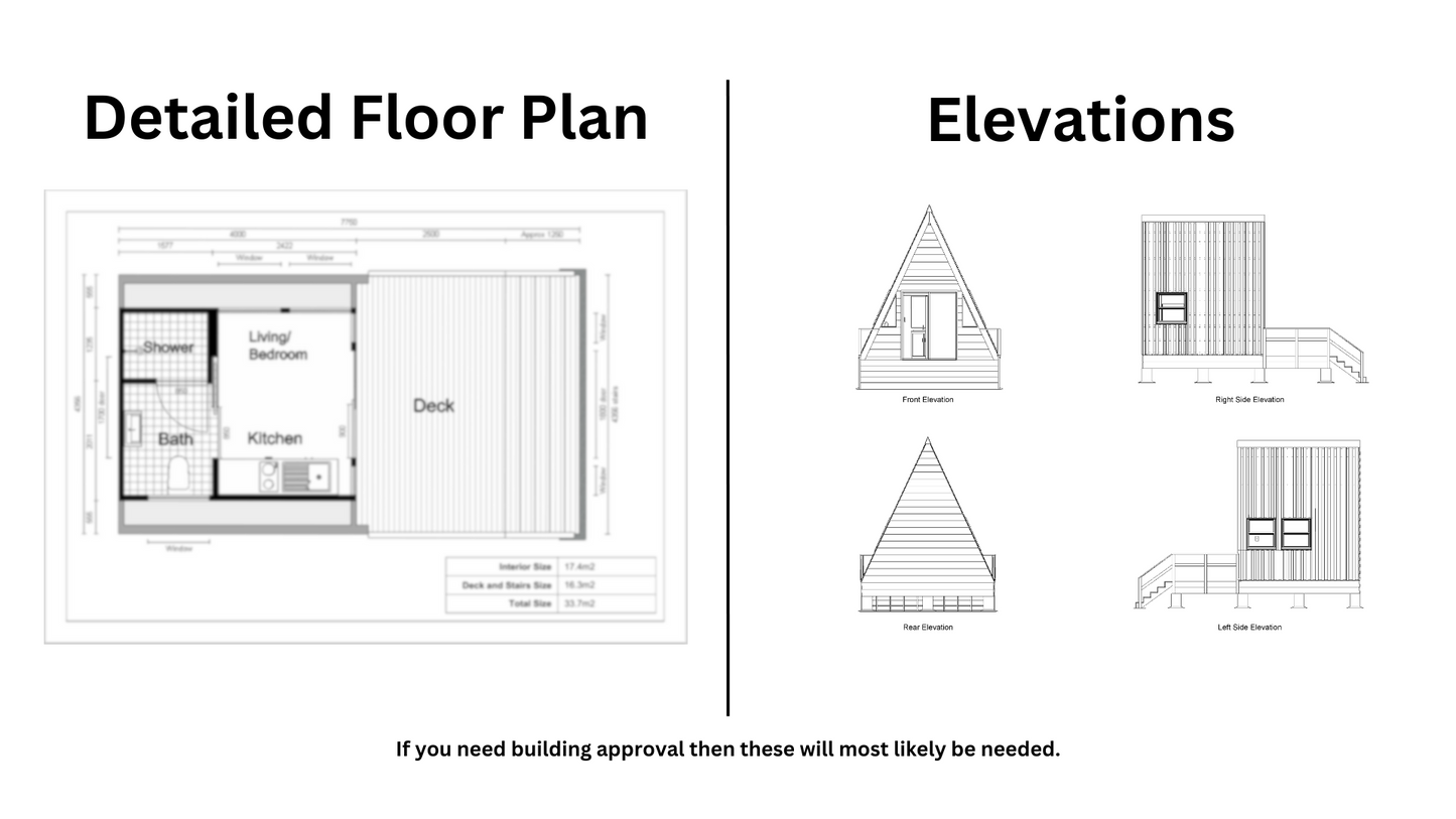 Tiny A-Frame Cabin - 34m2 (362 sq ft)