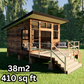 Small Classic Cabin - 38m2 (410 sq ft)