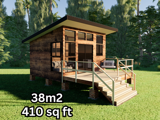 Small Classic Cabin - 38m2 (410 sq ft)