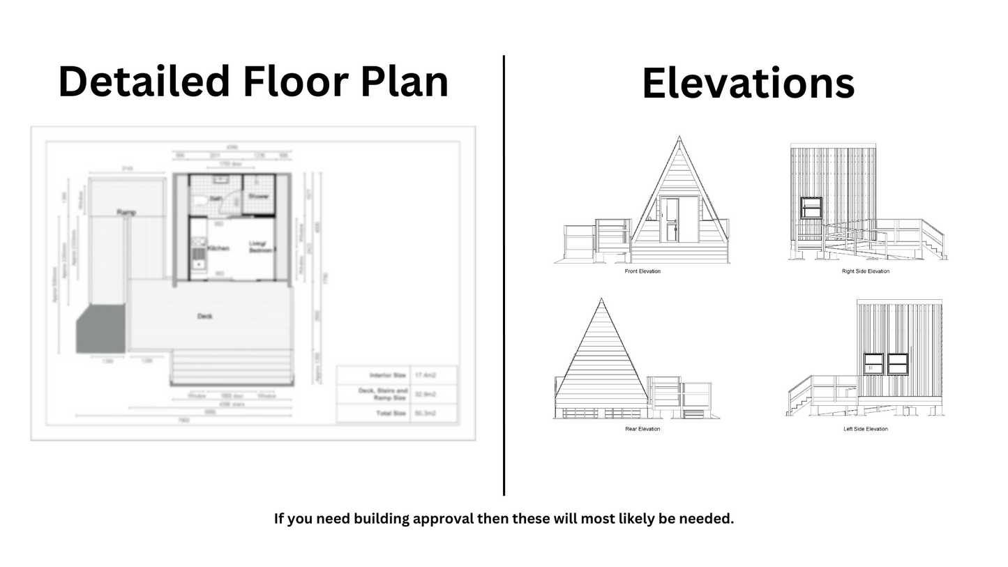 Tiny A-Frame Cabin - 34m2 (362 sq ft)