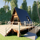 A-Frame Cabin Small - 29m2 Cabin Plans