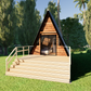 A-Frame Cabin Tiny - 17m2 Cabin Plans