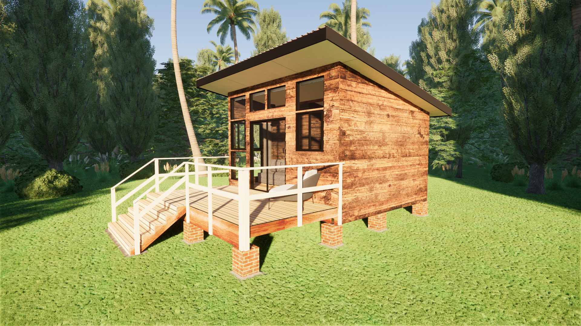 Classic Cabin Small - 22m2 Cabin Plans